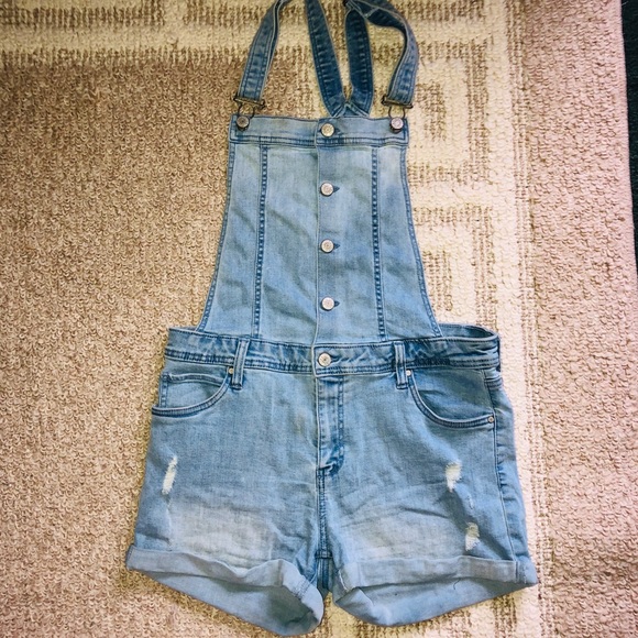 celebrity pink overalls shorts